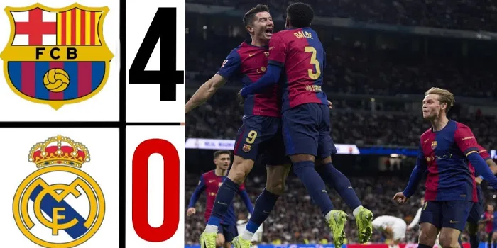 Liga Spanyol - Real Madrid Harus Menerima Kenyataan Usai Dikalahkan Barcelona Dengan Skor Telak 4-0 Tanpa Balas